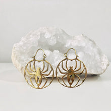 Load image into Gallery viewer, Spider Brass Earrings
