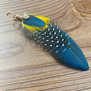 Statement Single Feather Earring
