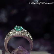 Load image into Gallery viewer, Intricate Emerald Ring
