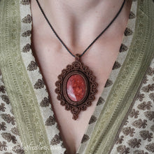 Load image into Gallery viewer, Coral Macrame Necklaces
