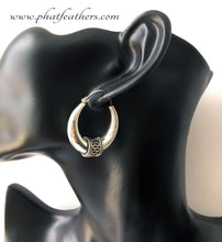 Load image into Gallery viewer, Chunky Silver Hoops
