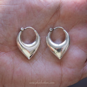 Pointed Hoop Earrings