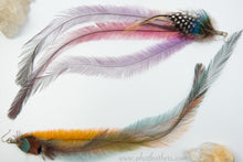 Load image into Gallery viewer, Extra Long Single Feather Earrings
