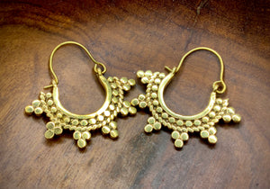 Sunlight Brass Earrings