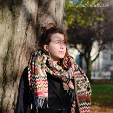 Load image into Gallery viewer, Cotton Himalayan Blanket Shawl Autumn Shades
