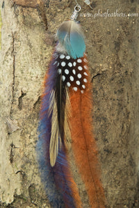 Long Single Feather Earrings