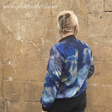 Load image into Gallery viewer, Fleece Jacket - Blue Watercolour
