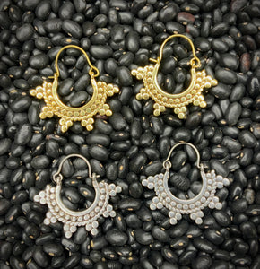 Sunlight Brass Earrings