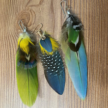 Load image into Gallery viewer, Statement Single Feather Earring
