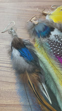 Load and play video in Gallery viewer, Vibrant Feather Earring
