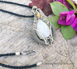Mens Moonstone Necklace