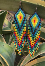 Load and play video in Gallery viewer, Tropical Beaded Hanging Earrings
