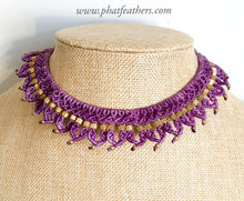 Load image into Gallery viewer, Macrame Choker Necklace

