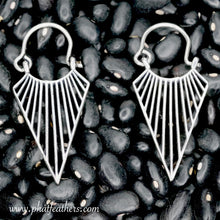 Load image into Gallery viewer, Mini Linear Triangle Earrings
