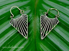 Load image into Gallery viewer, Mini Linear Triangle Earrings
