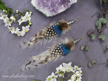 Load image into Gallery viewer, Spotted Feather Earrings
