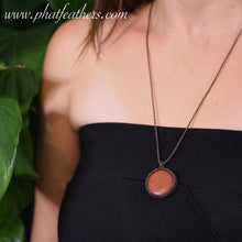 Load image into Gallery viewer, Round Goldstone Macrame Necklace

