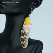 Load image into Gallery viewer, Macaw and Flamingo Statement Earring
