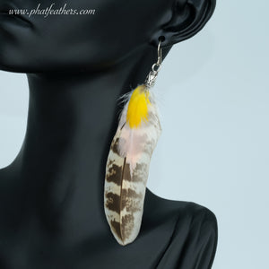 Macaw and Flamingo Statement Earring