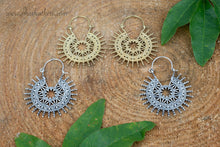 Load image into Gallery viewer, Tribal Brass Earrings
