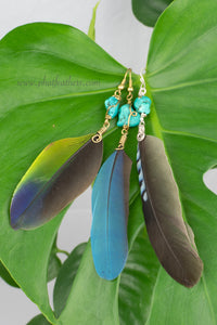 Parrot Feather Earrings