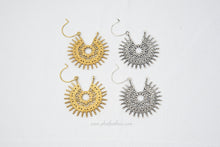Load image into Gallery viewer, Tribal Brass Earrings
