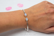 Load image into Gallery viewer, Moonstone Silver Bracelet
