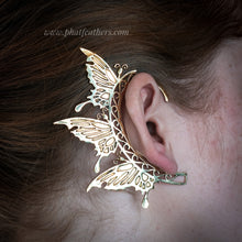 Load image into Gallery viewer, Butterfly Brass Ear Cuff
