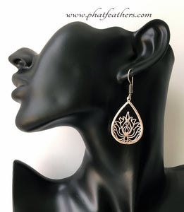 Lotus Pear Earrings