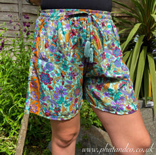 Load image into Gallery viewer, Paisley Shorts - Turquoise
