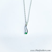 Load image into Gallery viewer, Droplet Emerald Earrings and Necklace Set
