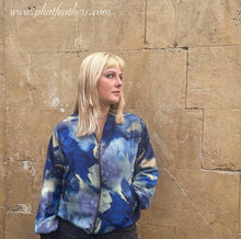 Load image into Gallery viewer, Fleece Jacket - Blue Watercolour
