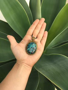 Chrysocolla Statement Necklace