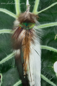 Long Single Feather Earrings