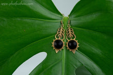 Load image into Gallery viewer, Peacock Feather Gemstone Earrings
