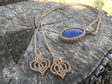 Load image into Gallery viewer, Lapis Lotus Necklace
