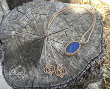 Load image into Gallery viewer, Lapis Lotus Necklace
