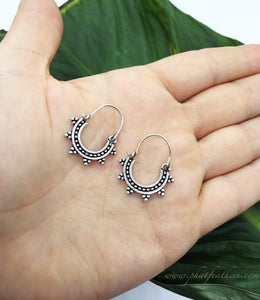 Mini Silver Earrings