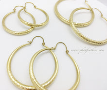 Load image into Gallery viewer, Shimmer Hoops Brass
