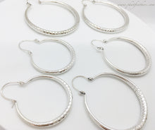 Load image into Gallery viewer, Shimmer Hoops Silver
