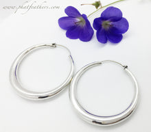 Load image into Gallery viewer, Thin Sterling Silver Hoops

