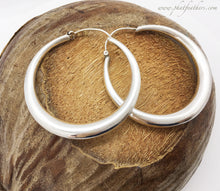 Load image into Gallery viewer, Thin Sterling Silver Hoops
