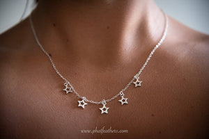 Silver Star Charm Necklace